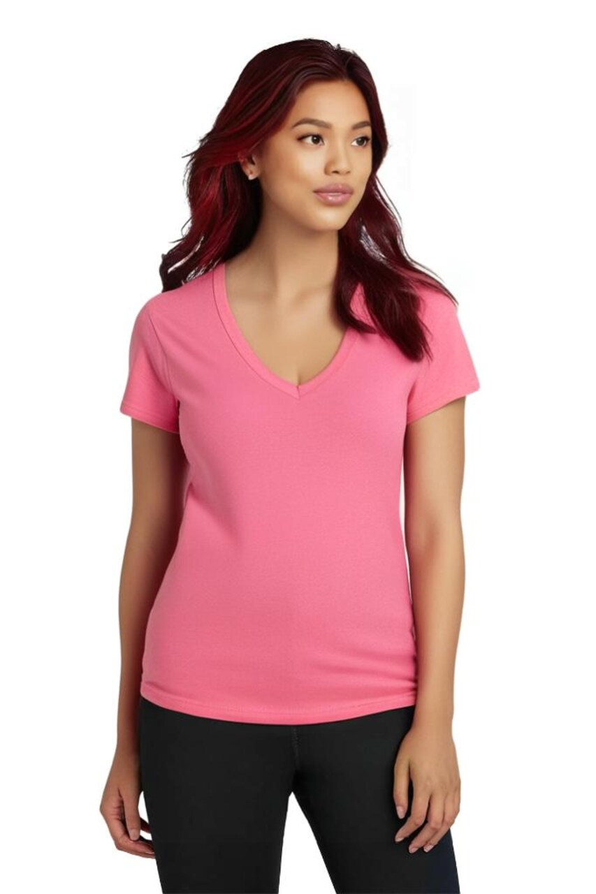 Gildan® Women’s Heavy Cotton V-Neck Blank Craft T-Shirt – Cricut & Paint Ready